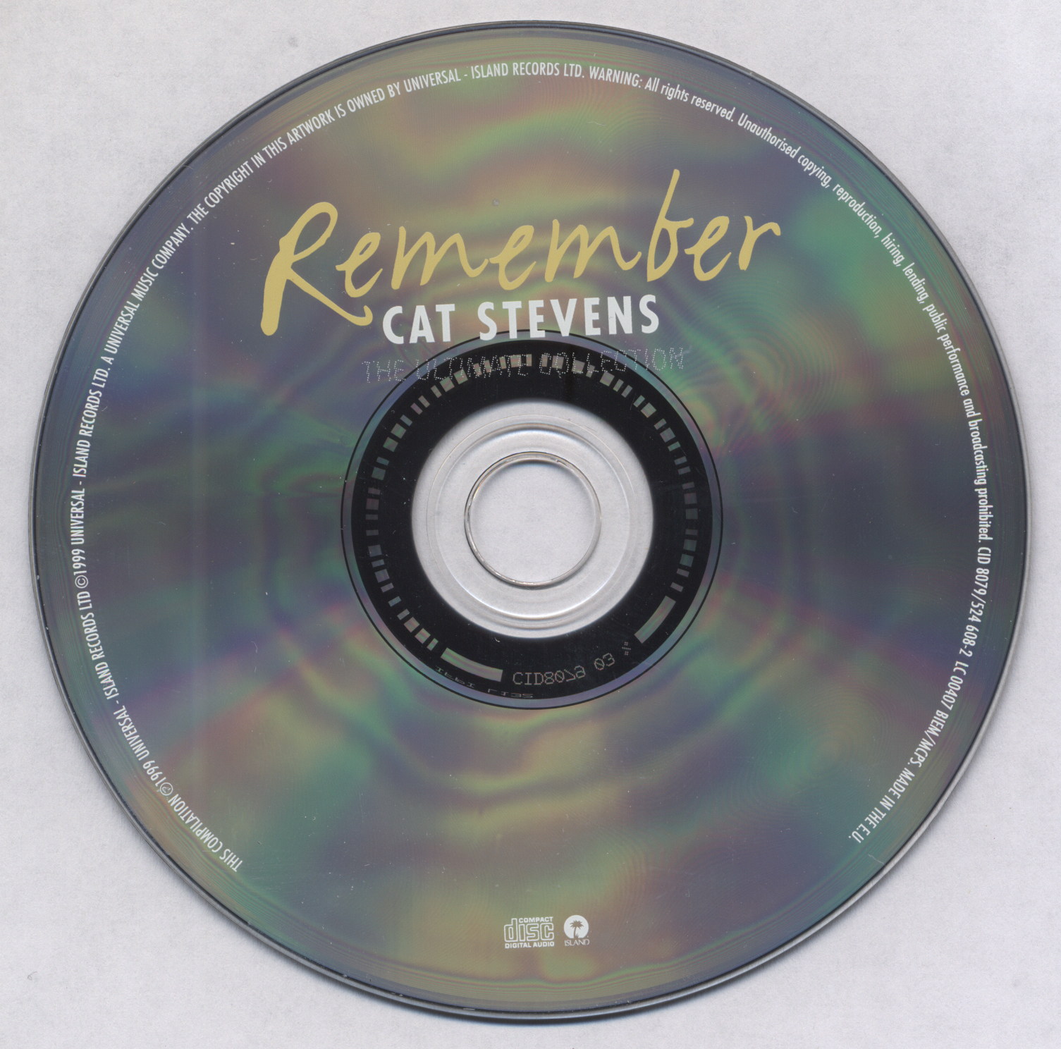 Cat Stevens  Remember; The Ultimate Collection : CD